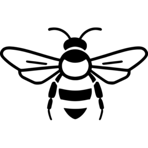 Simple Bee SVG Design - svgcollections.com
