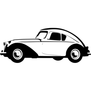 Vintage Car Profile SVG - svgcollections.com