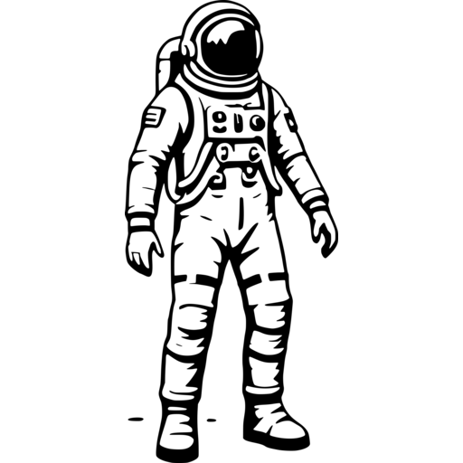Astronaut SVG Graphic for Design Projects