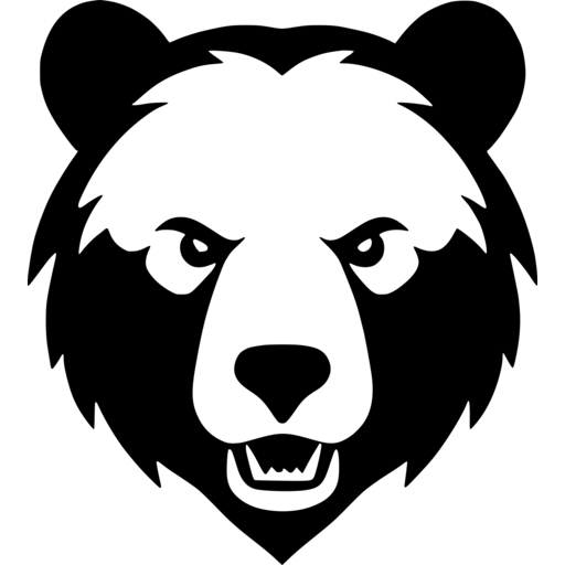Fierce Bear Head SVG