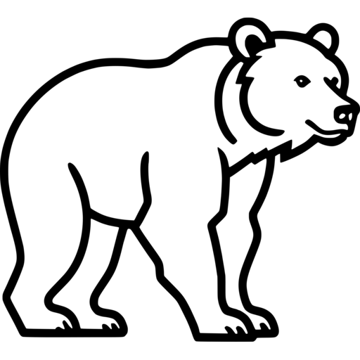 Bear Outline SVG - svgcollections.com