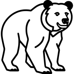 Bear Outline SVG File - svgcollections.com