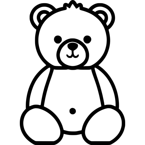 Adorable Bear Sitting Svg - Svgcollections.com