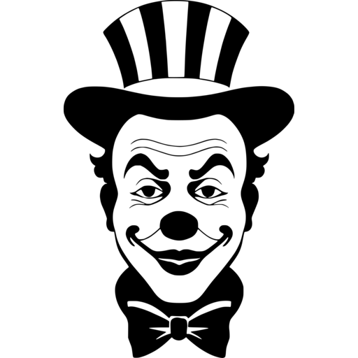 Classic Clown Performer SVG Art - svgcollections.com