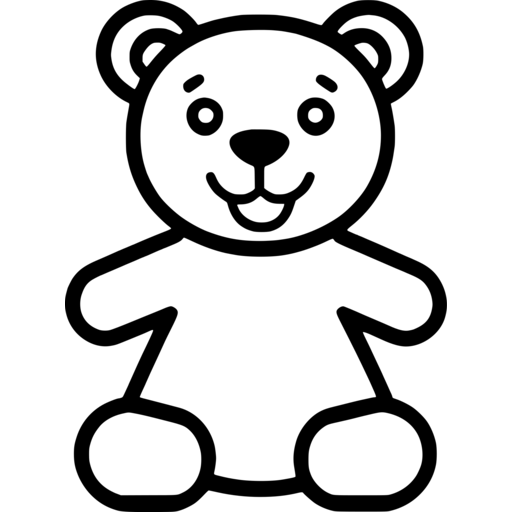 Cute Bear Outline SVG - svgcollections.com