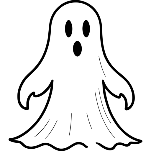 Cute Ghost SVG - svgcollections.com