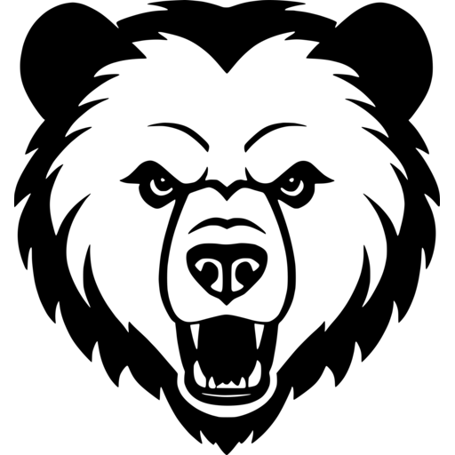 Fierce Bear Face SVG - svgcollections.com