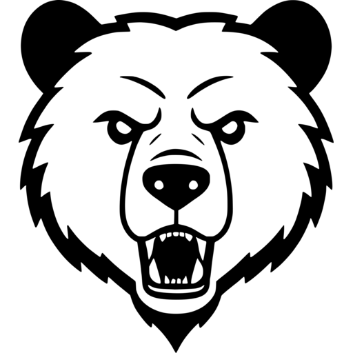 Fierce Bear Face SVG - svgcollections.com