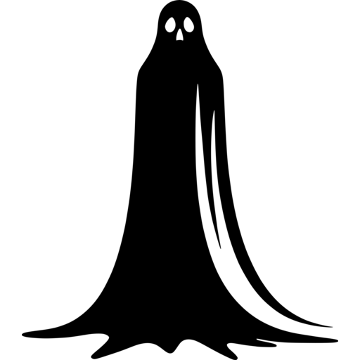 Haunting Ghost Silhouette SVG - svgcollections.com