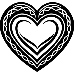 Celtic Heart SVG Design - svgcollections.com