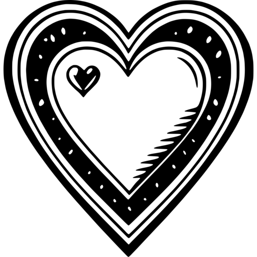 Stylized Heart SVG for Creative Projects