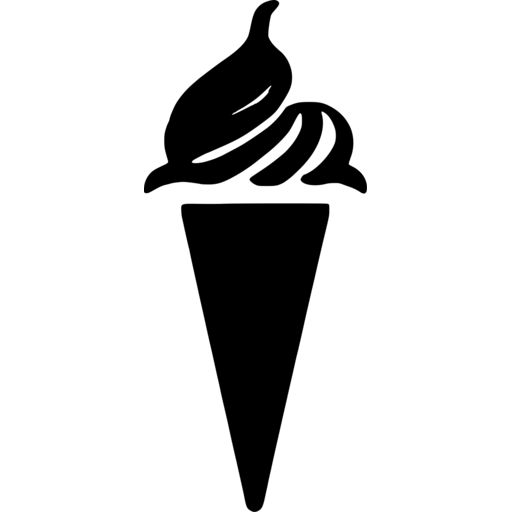 Ice Cream Cone Silhouette Svg Svgcollections Com