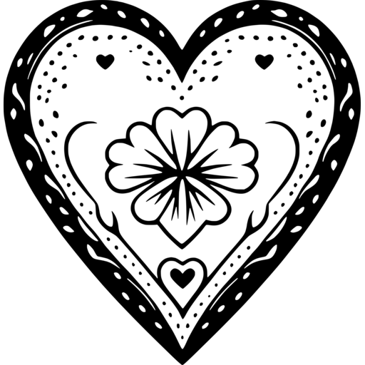 Intricate Heart Design SVG