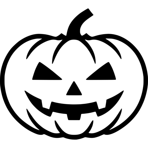 Smiling Jack-O-Lantern SVG Design