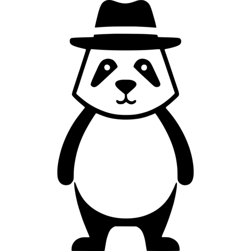 Panda with Hat Bear SVG
