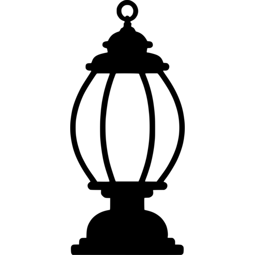 Vintage Lantern Silhouette SVG