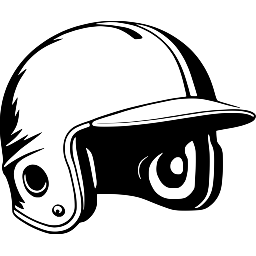 Stylish Baseball Helmet SVG for Creative Projects