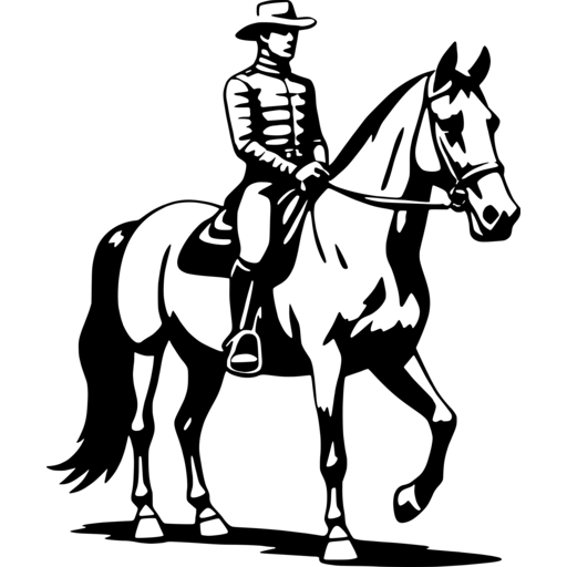 Vintage Horse Rider SVG