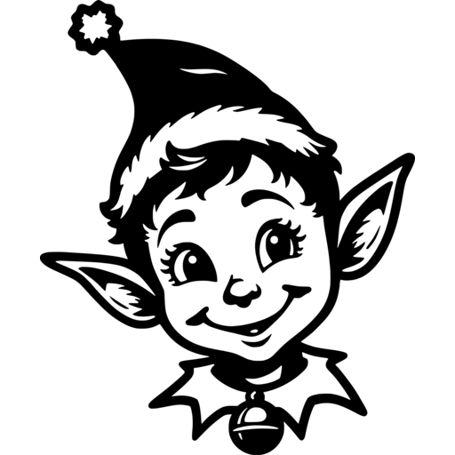 Adorable Christmas Elf SVG Design - svgcollections.com