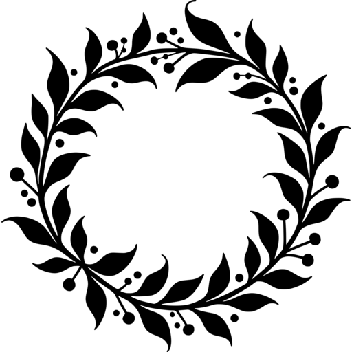 An elegant traditional Christmas wreath featuring leaves and berries.